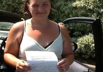 WELL DONE VICTORIA ARIS DRIVING TEST PASS