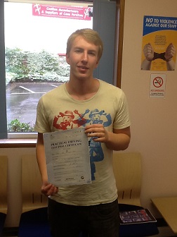 Chris Hope Nailsea Btec student , first time pass!
