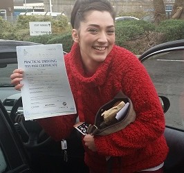 DRIVING TEST SUCCESS WELL DONE SOPHIA