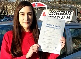DRIVING TEST SUCCESS WELL DONE JASMINE